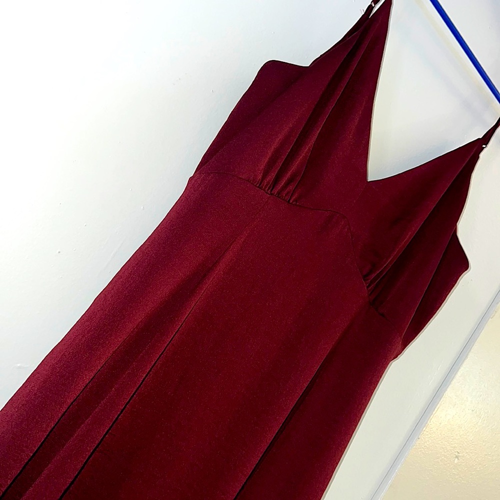 Burgundy cocktail dress